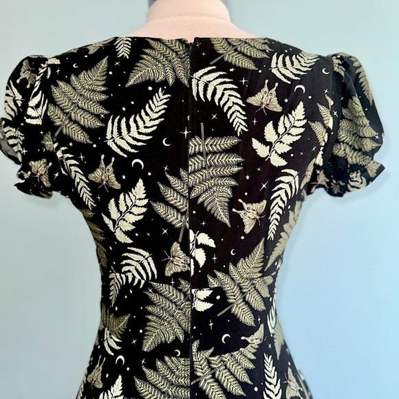Fern and Moth Gaia Midi Dress by Hell Bunny Woman's Size M - Picture 5 of 11